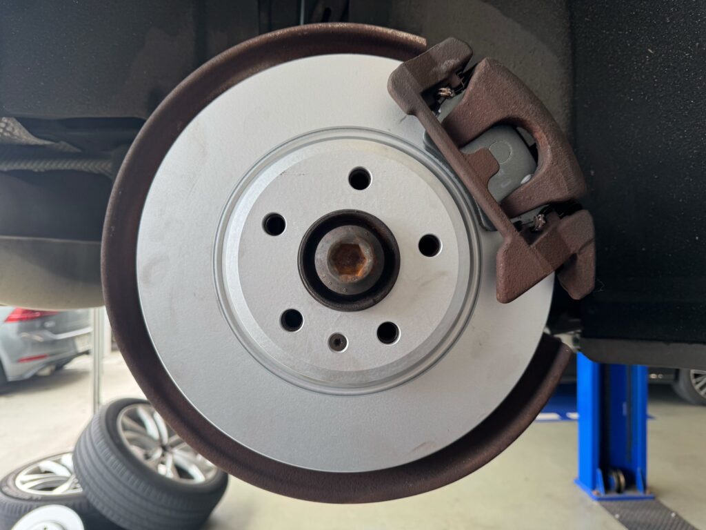 ブレーキローターのサビや汚れ