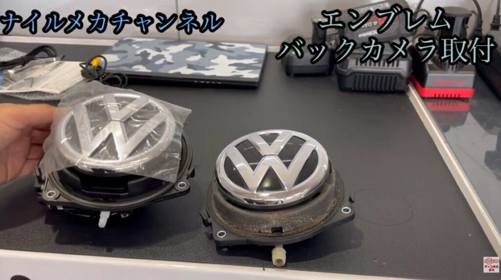 エンブレム一体型バックカメラの特徴